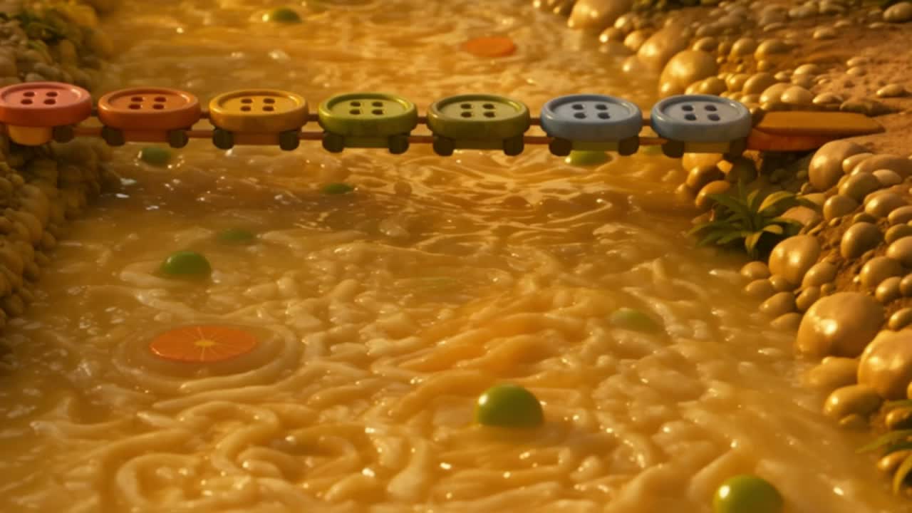 A frame from Clever Little Rat: Through the Button Bridge by GenYZ Studio.